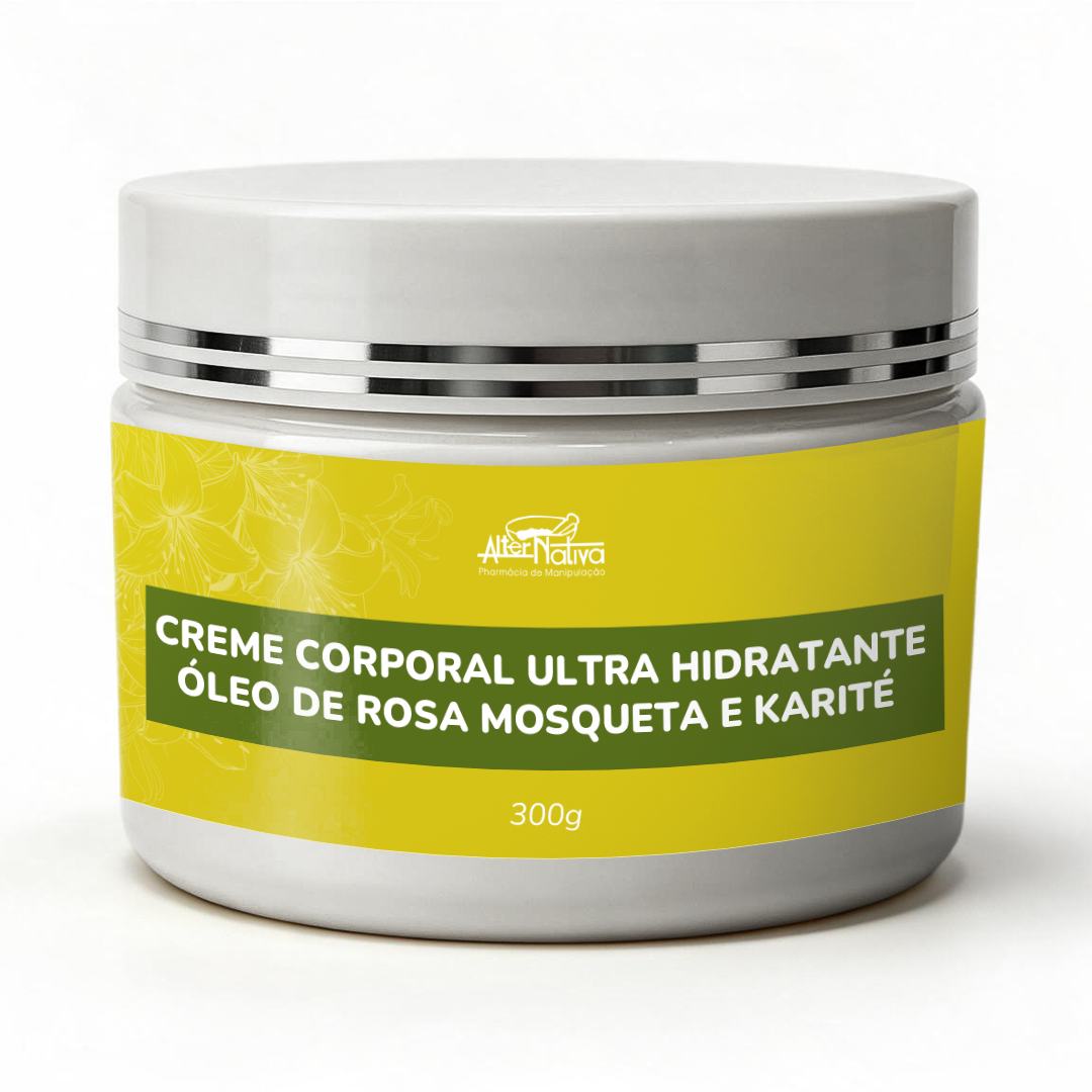 Creme Corporal Ultra Hidratante AlterNativa com rosa mosqueta e karité, 300g