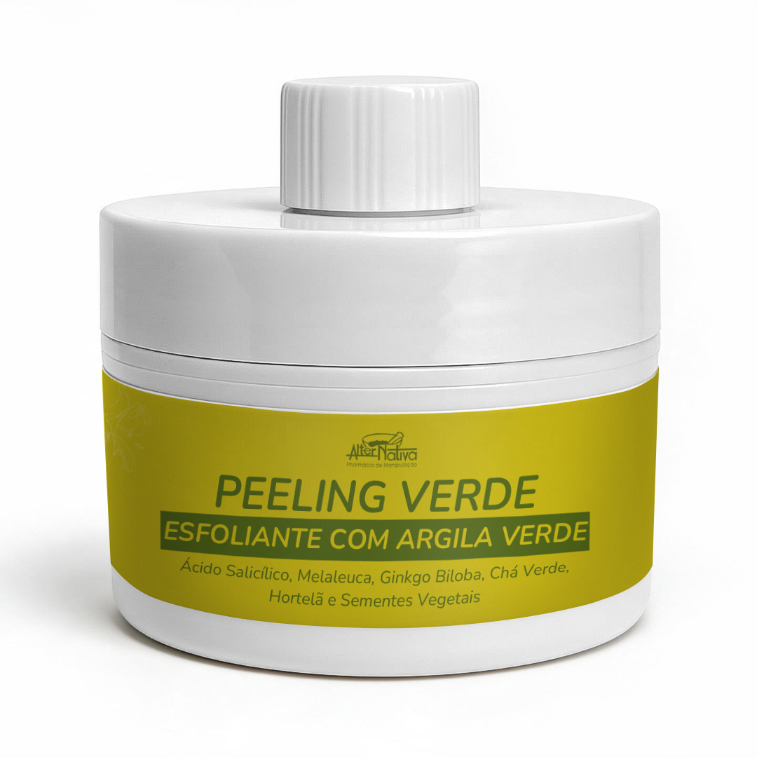 Peeling Verde AlterNativa, esfoliante facial com argila verde