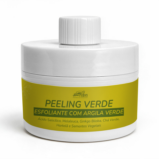Peeling Verde AlterNativa, esfoliante facial com argila verde